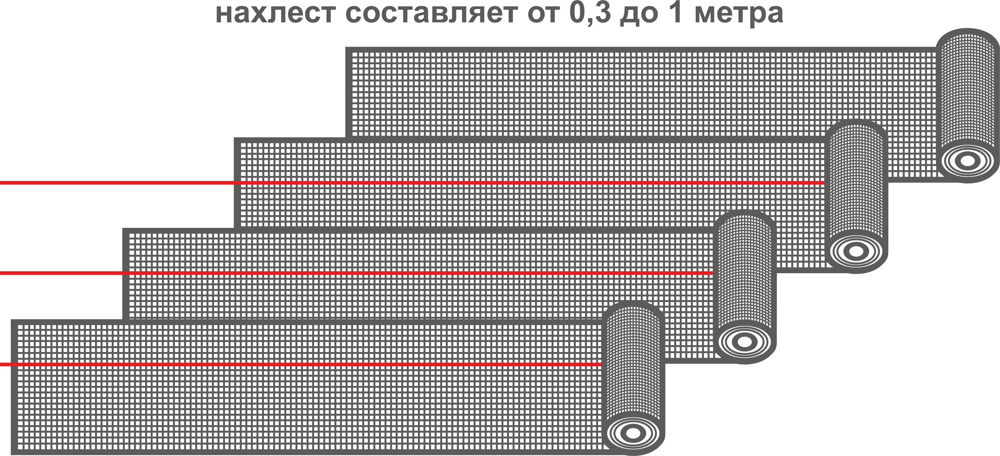 Расход зависит от вида геосетки.