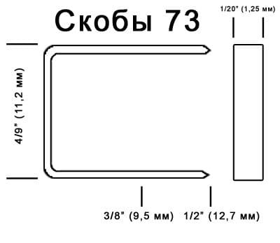 Скобы 73 для монтажа георешетки